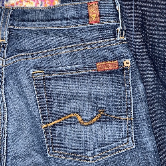 7 For All Mankind Women’s BootCut Jean Size 27 Tall (33in inseam) - Picture 6 of 6